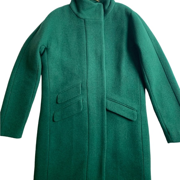 J. Crew Women's Pea Coat in Dark Green - Picture 4 of 5